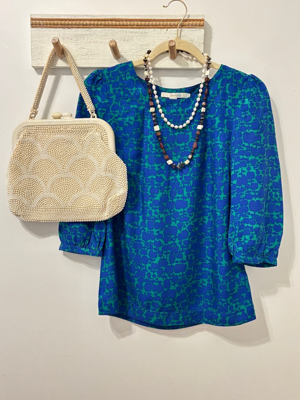 Boden Floral Silk Blend Blouse